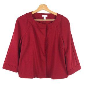 Charter Club Red Button Front Cardigan Jacket 10
